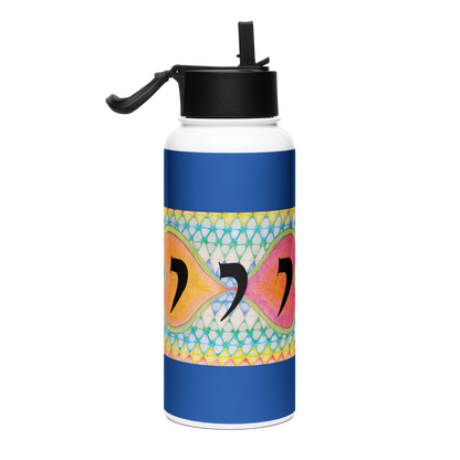 Stainless Steel Water Bottle with a Straw Lid 32-oz-Attraction-01