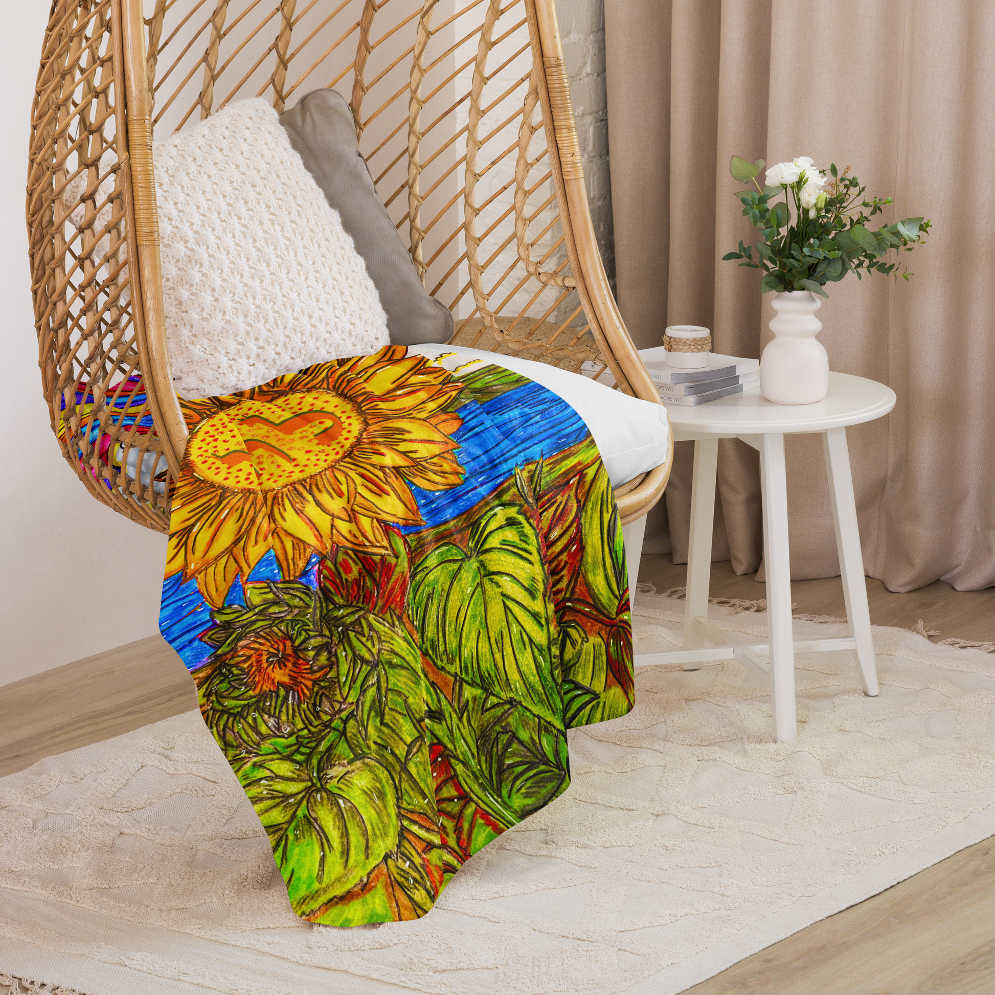 Sherpa Fleece Throw Blanket for Couch-19-06