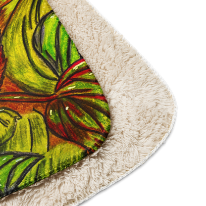 Sherpa Fleece Throw Blanket for Couch-19-03
