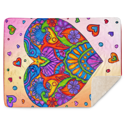 Sherpa Fleece Reversible Custom Throw Blanket for Couch-Jealousy-24-08