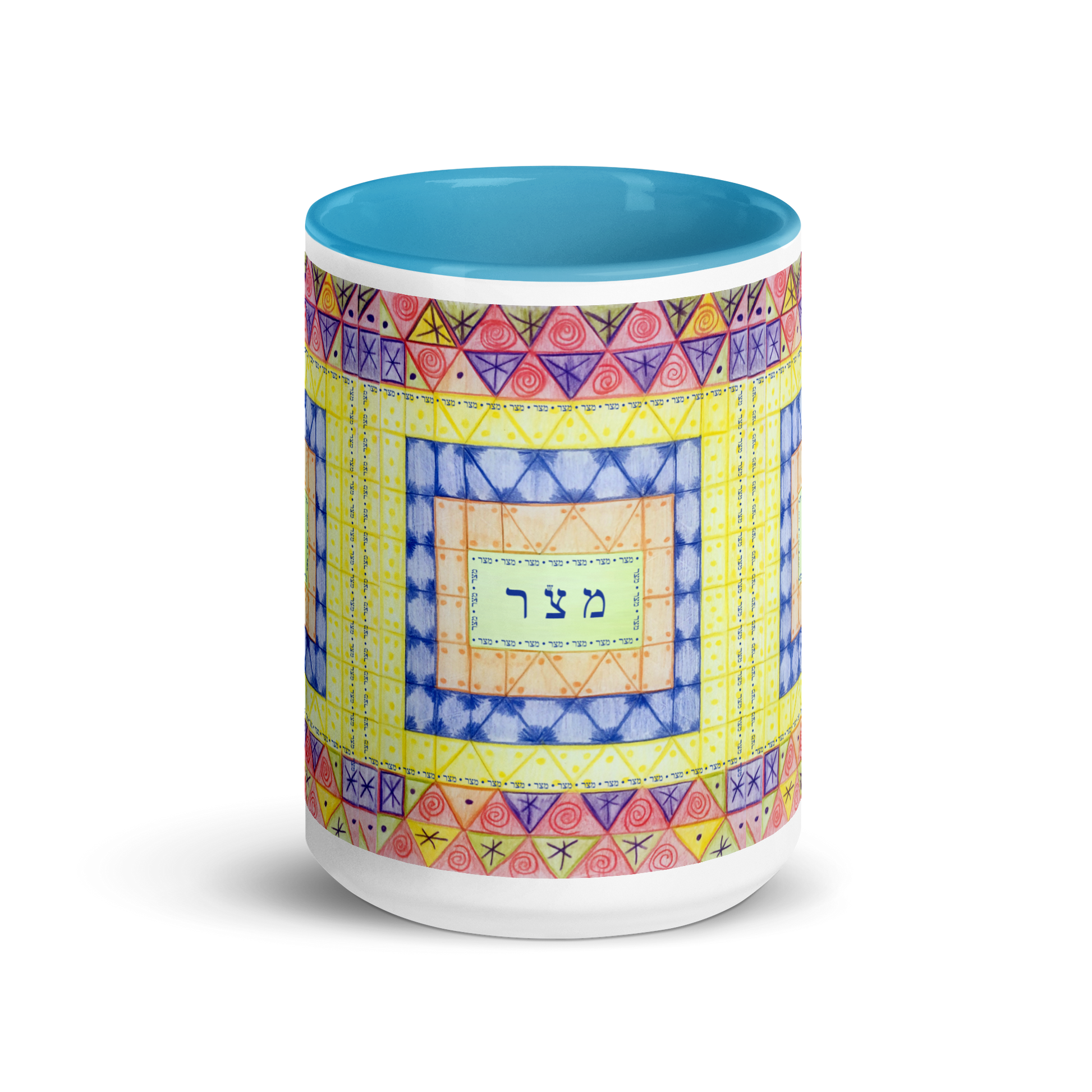 Custom-Coffee-Mug-with-Color-Inside-15oz-Blu-Freedom-(72-Names-of-God–Mem-Zadik-Resh)-2-137online.com