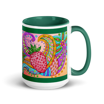 Custom Coffee Mug with Color Inside 15oz-Grn-Big Picture (72 Names of God-Aleph Nun Yud)-3-137online.com