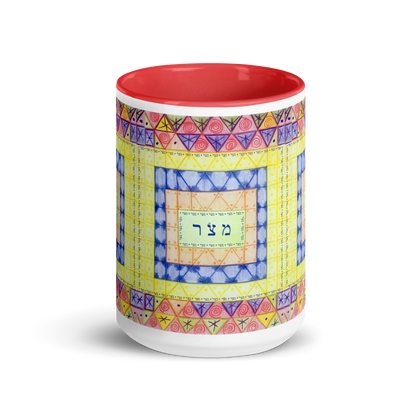 Custom-Coffee-Mug-with-Color-Inside-15oz-Red-Freedom-(72-Names-of-God–Mem-Zadik-Resh)-2-137online.com