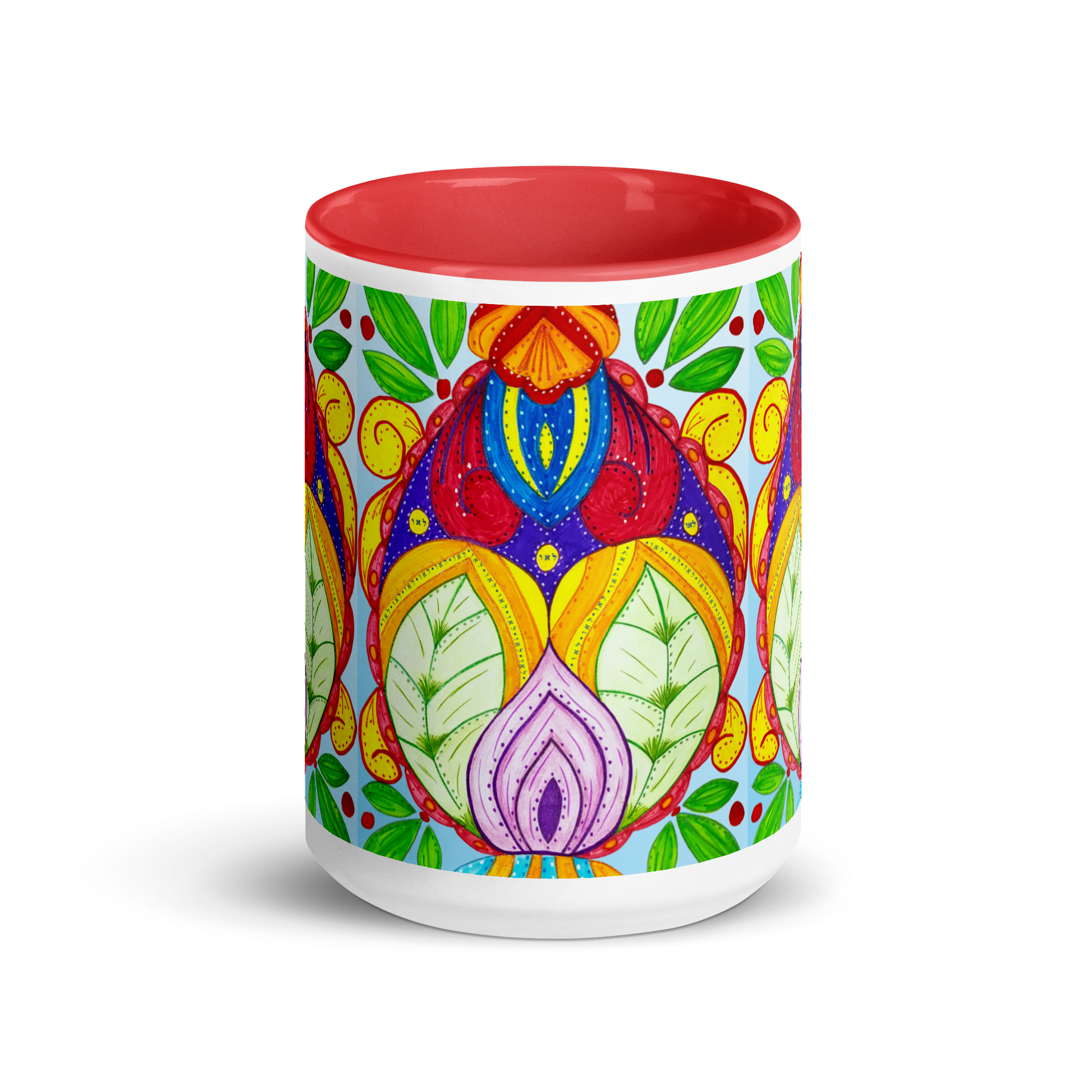  Custom-Coffee-Mug-with-Color-Inside-15oz-Red-Liberation-(72-Names-of-God–Lamed-Aleph-Vav)-4-137online.com