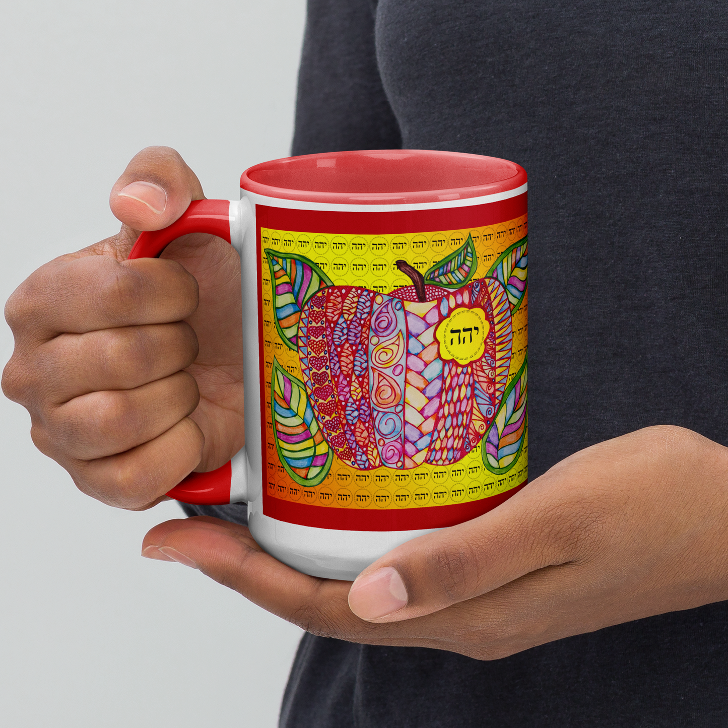 Custom-Coffee-Mug-with-Color-Inside-Red-Mentor-(72-Names-of-God–Yud-Hey-Hey)-7-137online.com