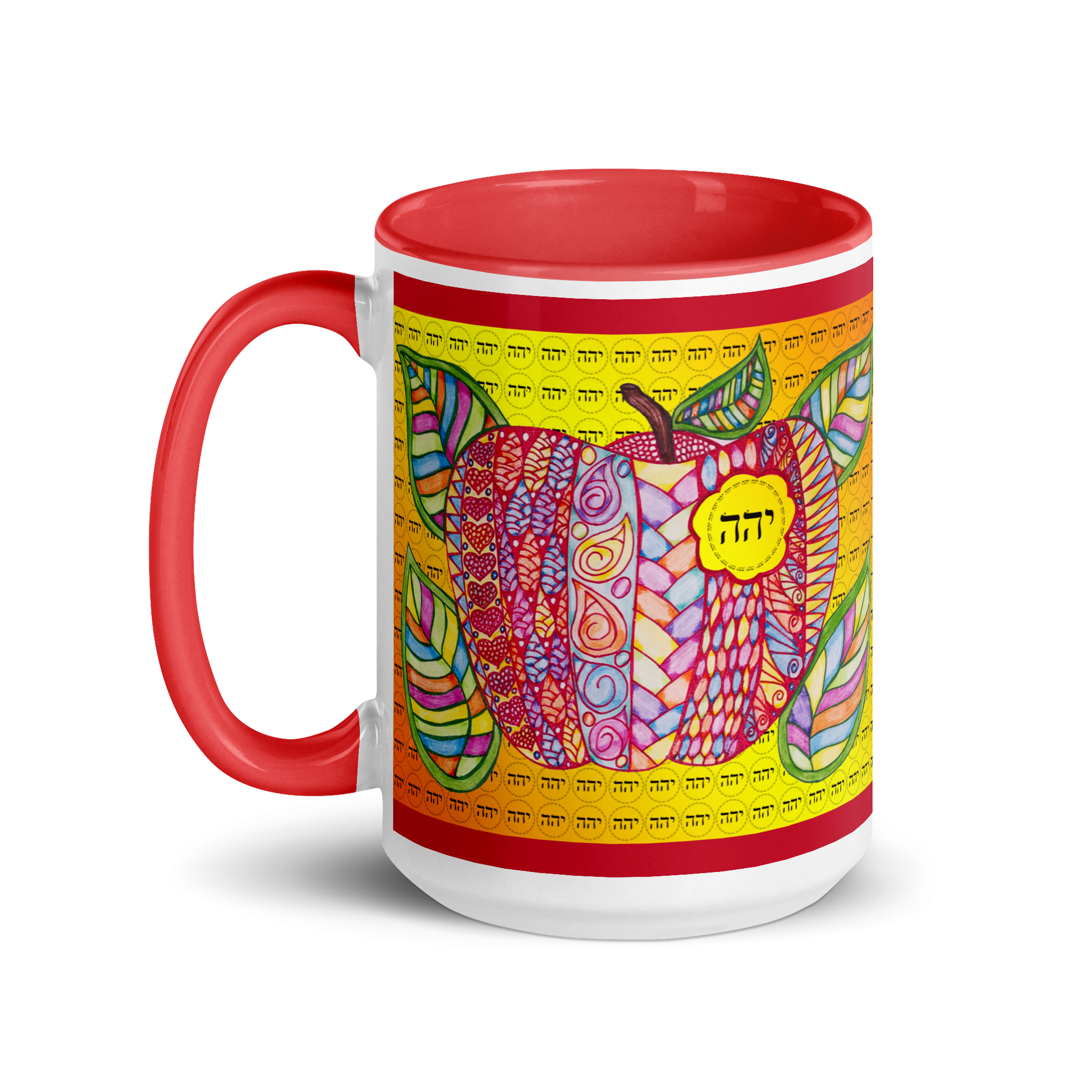 Custom-Coffee-Mug-with-Color-Inside-Red-Mentor-(72-Names-of-God–Yud-Hey-Hey)-9-137online.com