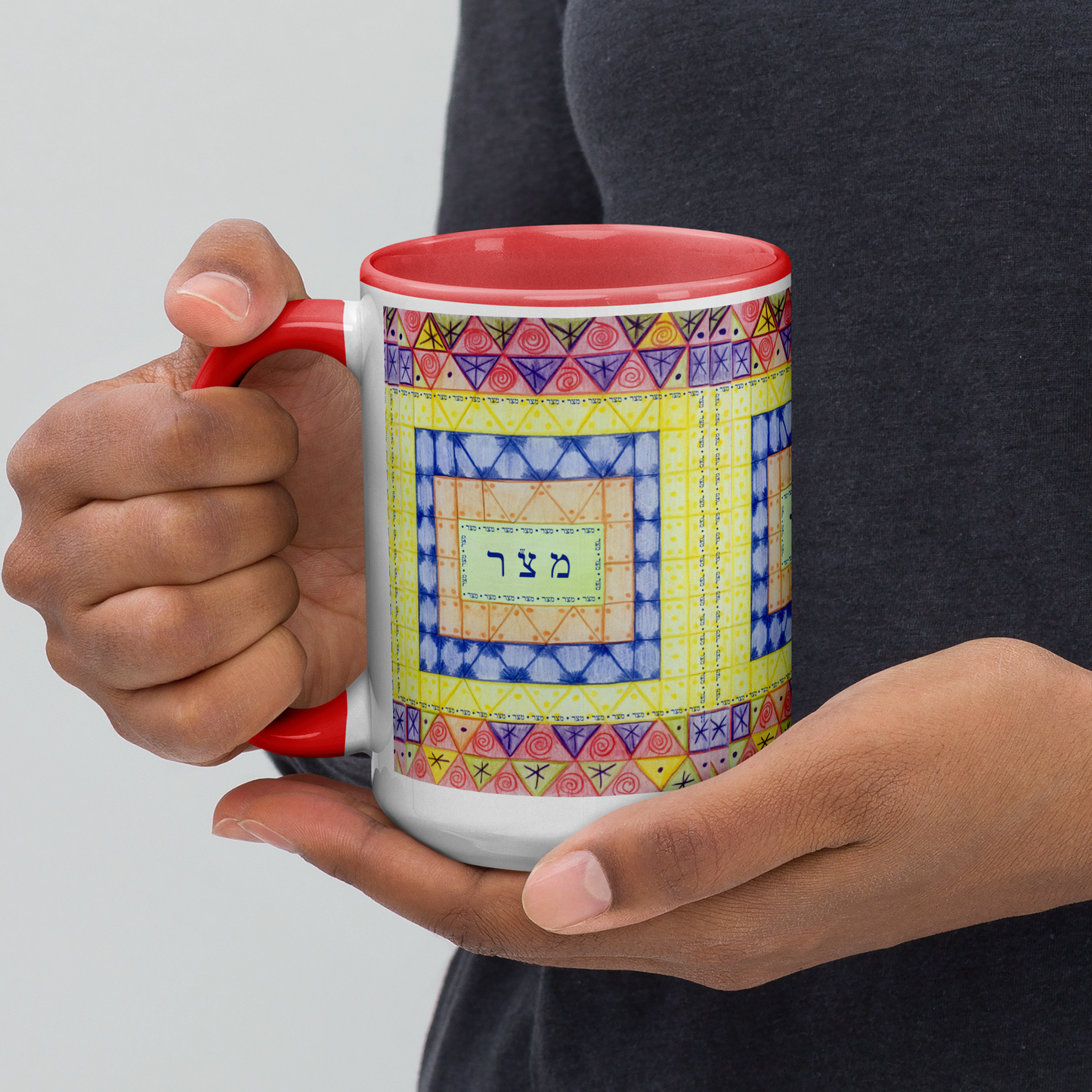 Custom-Coffee-Mug-with-Color-Inside-15oz-Red-Freedom-(72-Names-of-God–Mem-Zadik-Resh)-8-137online.com