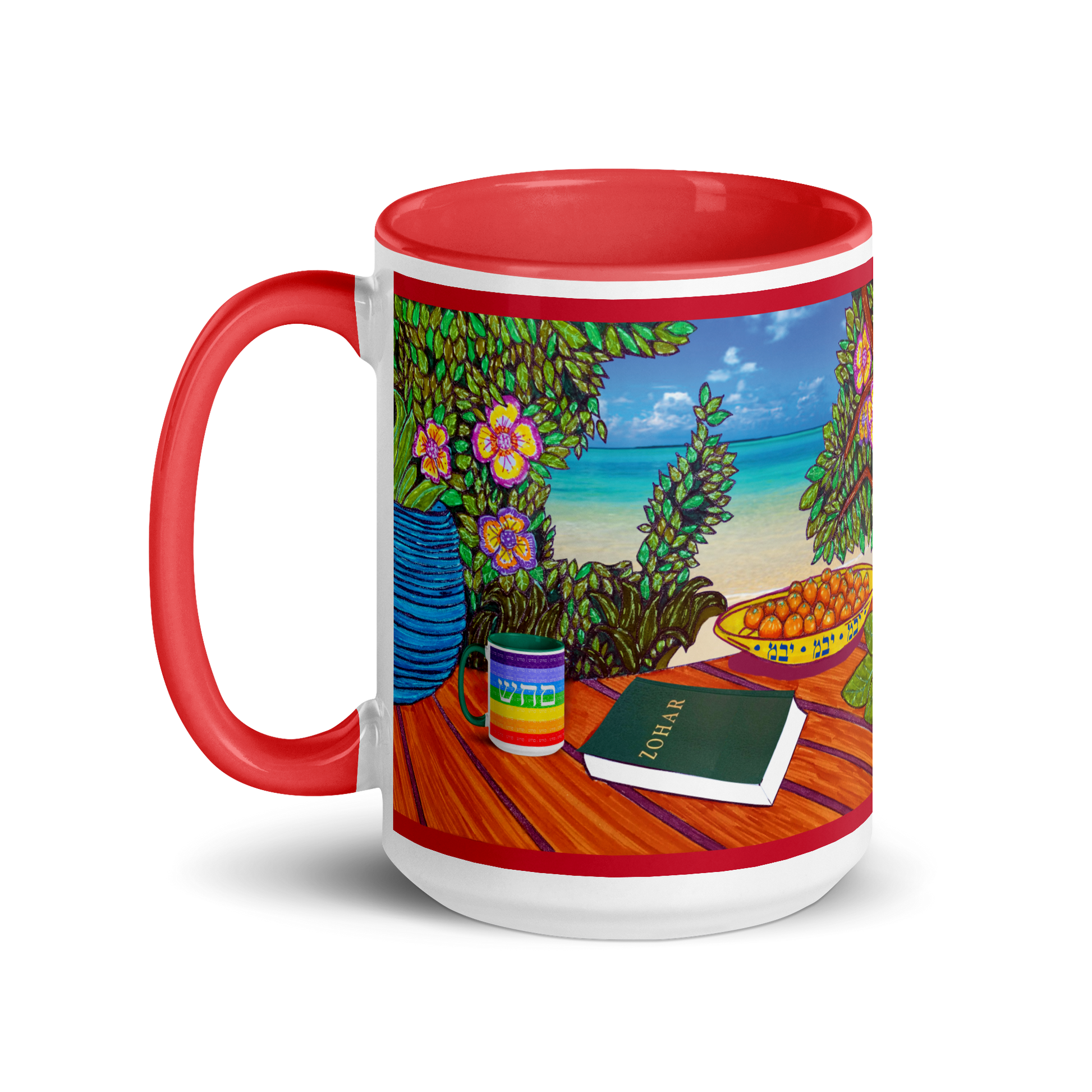 Custom-Coffee-Mug-with-Color-Inside-15oz-Red-Masterplan-(72-Names-of-God–Yud-Bet-Mem)-2-137online.com