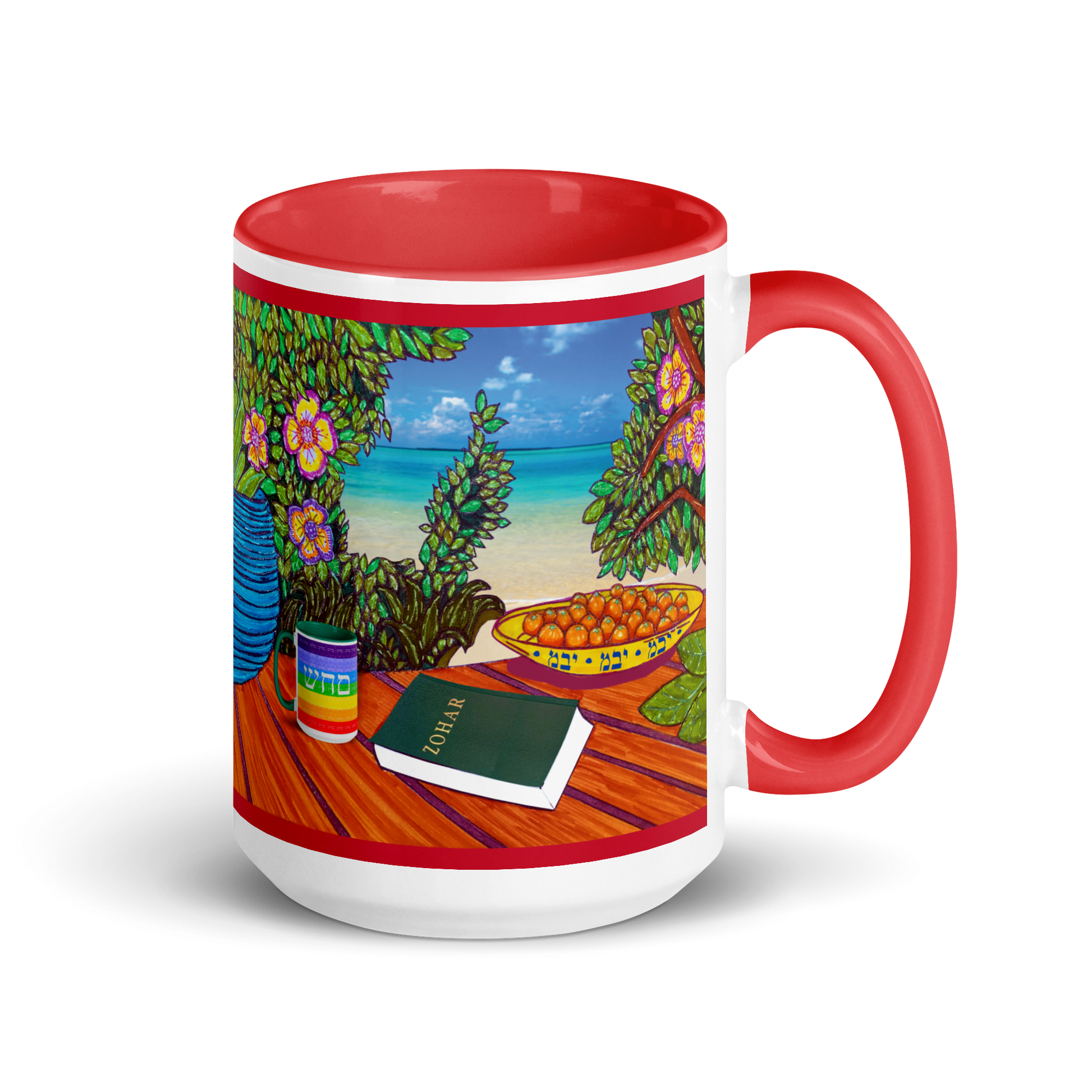 Custom-Coffee-Mug-with-Color-Inside-15oz-Red-Masterplan-(72-Names-of-God–Yud-Bet-Mem)-3-137online.com